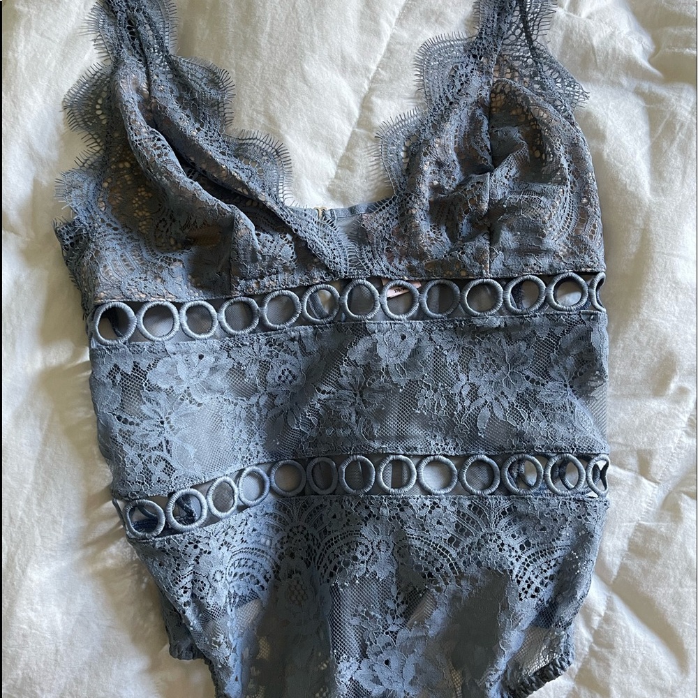 NWOT VS blue bodysuit